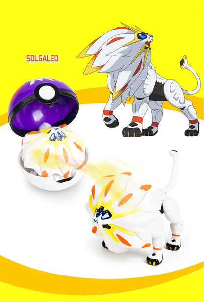 New Pokémon Action Figures – Pikachu, Charizard & Greninja Pocket Monster Poké Ball Deformation Toys for Kids Birthday Gifts