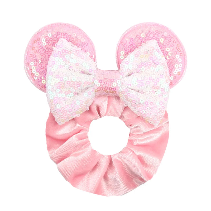Velvet Mouse Scrunchies - Cute Elastic Ponytail Holders & Hair Accessories for Girls