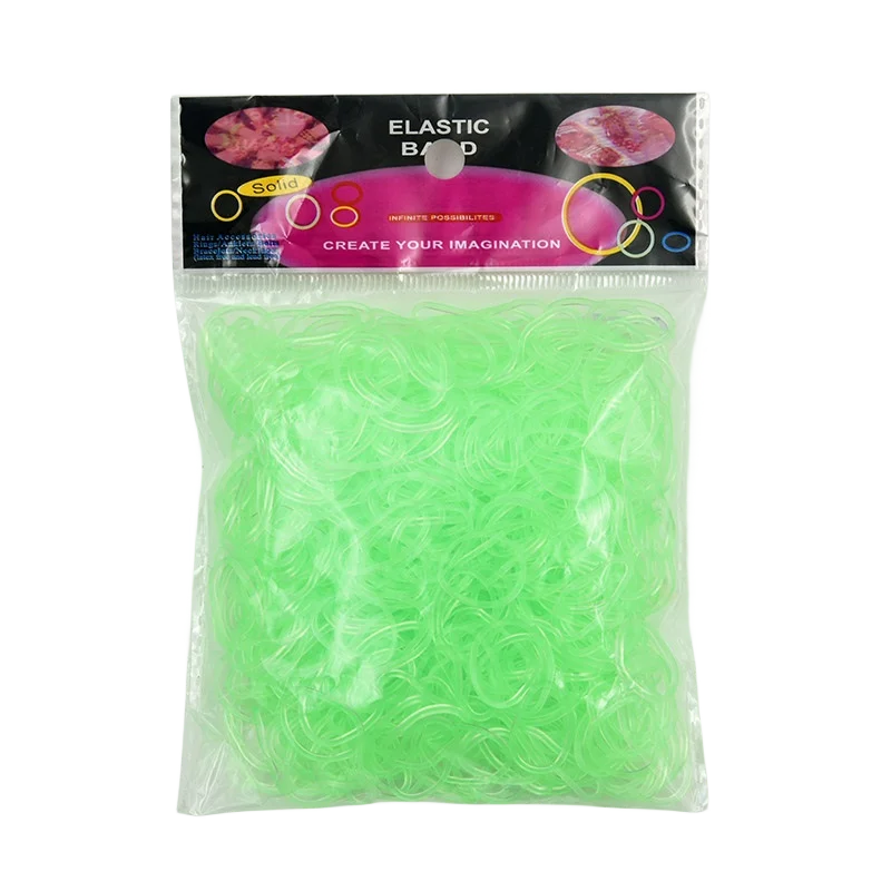600pcs Glow-in-the-Dark Loom Band Kit – Colorful DIY Bracelet Making Set with Beads & Accessories for Friendship Crafts