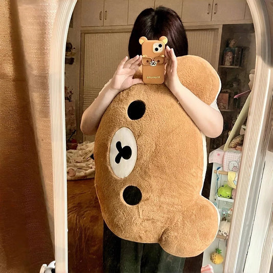 Kawaii Rilakkuma Plush Hand Pillow - 40/60cm Soft Warm Cartoon Bear Cushion & Birthday Gift