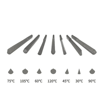 Tungsten Steel Engraving Cutter Set – Pneumatic Graver Jewelry Tools with Triangle & Spatula Blades for DIY Metal Crafting