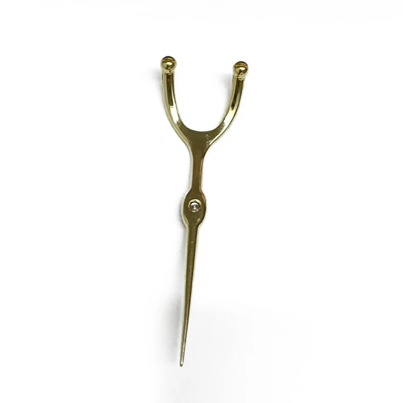Stainless Steel Toothpick & Dental Floss Holder Set – Reusable Y-Shape Eco-Friendly Teeth Cleaning Tool