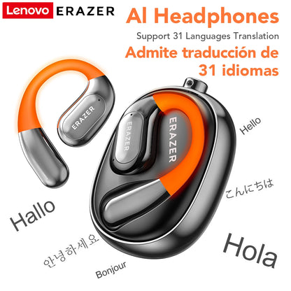 ERAZER XF31 AI Translator Earphones - Bluetooth Translation Earbuds, Sleep ASMR Headset, DIY APP, Wireless Open-Back Headphones