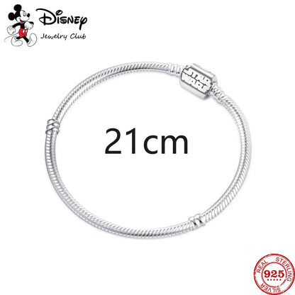 New 925 Sterling Silver Mickey Minnie Vinnie Charm – Beaded Fit for Original Pendant Bracelet, DIY Ladies Jewelry