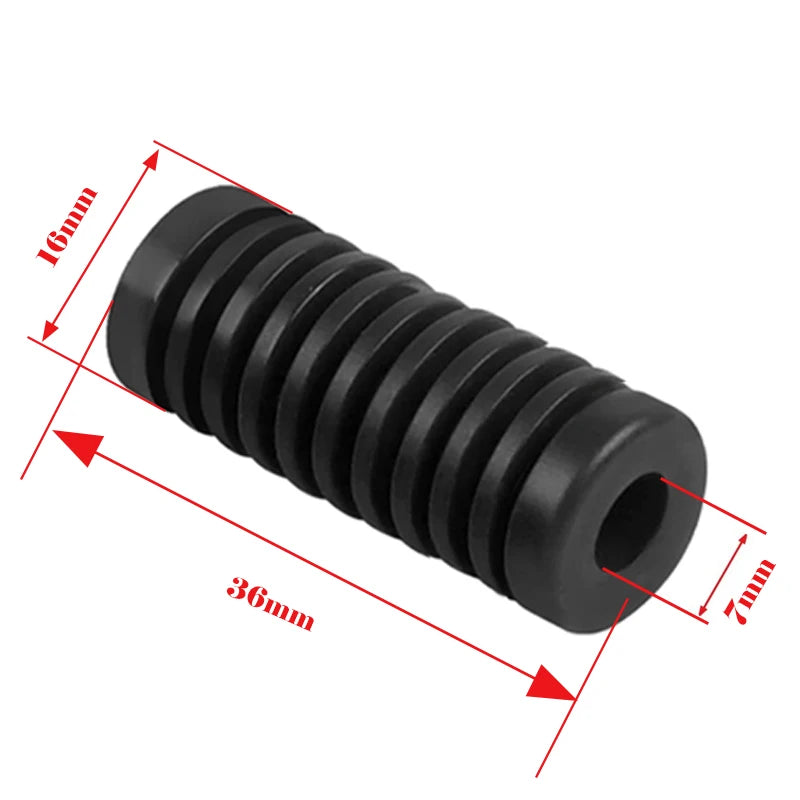 2Pcs Universal Motorcycle Gear Shift Lever Foot Pad Set - Rubber Pedal Covers & Starter Peg Pads for Moto Accessories