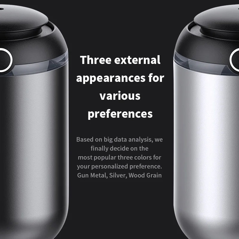 AI Smart Car Air Freshener - USB Rechargeable Aroma Diffuser Essential Oil Fragrance Dispenser