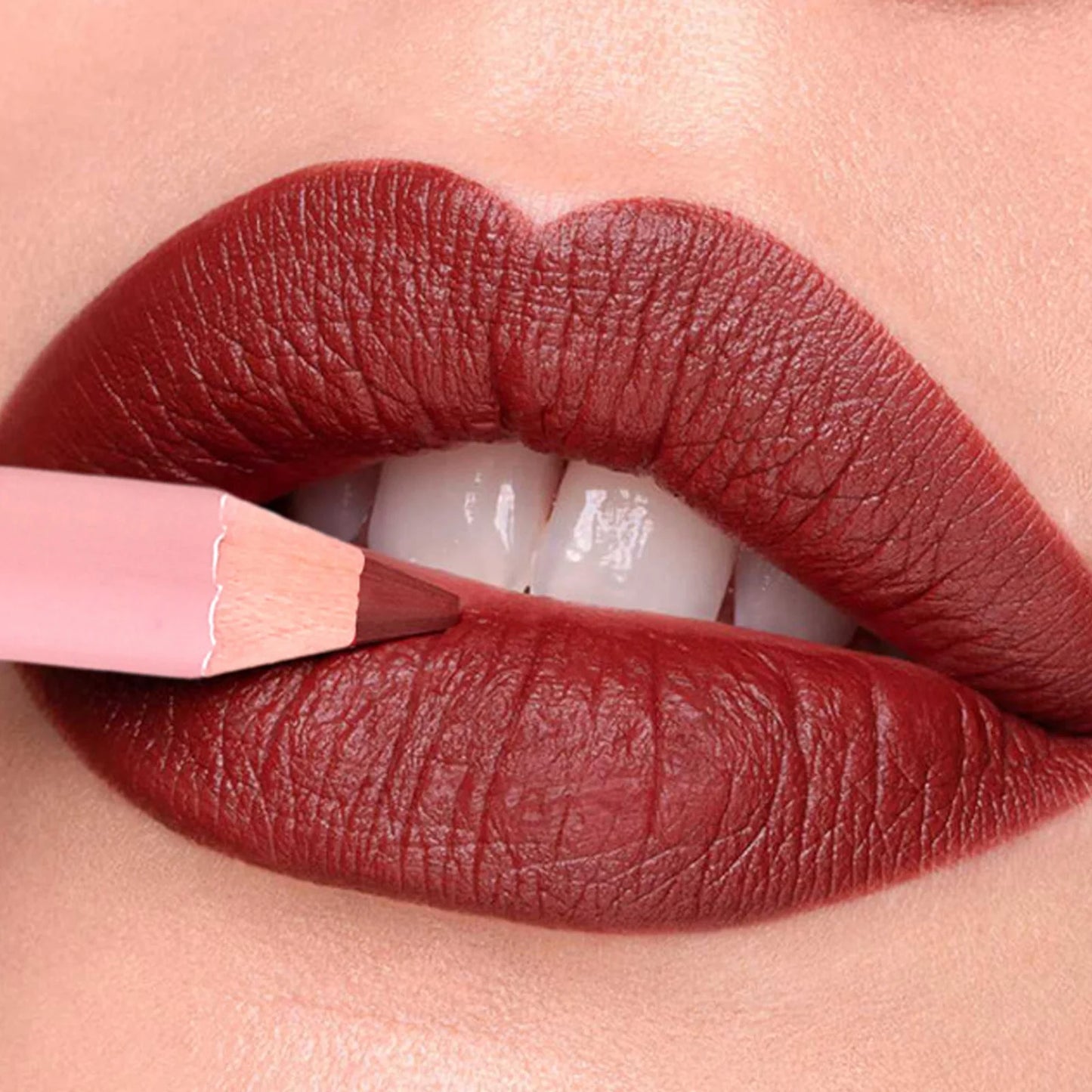 12-Color Matte Lipliner Pencil – Waterproof, Plumping Lip Liner for Natural Nude & Pink Shades | Professional Lip Contour Makeup