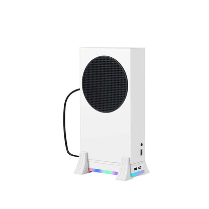 Xbox Series S Console Cooling Fan Holder — 3-Gear Adjustable Cooling System with Color Lights