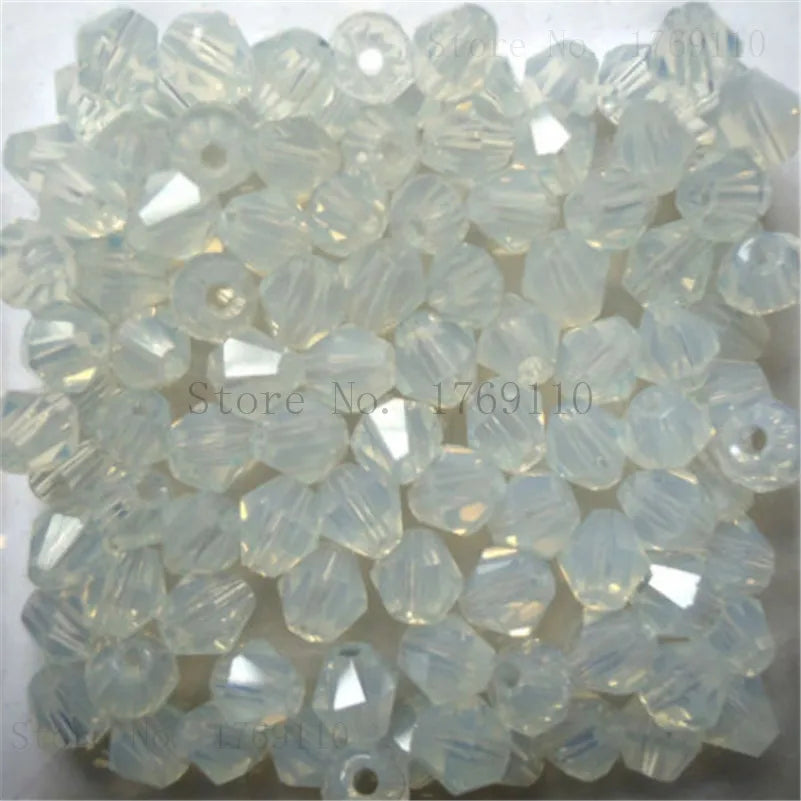 Isywaka 3–8mm Austria Crystal Bicone Glass Beads – Colorful Faceted Loose Spacer Beads for DIY Jewelry Making, Bracelet & Charm Craft Supplies