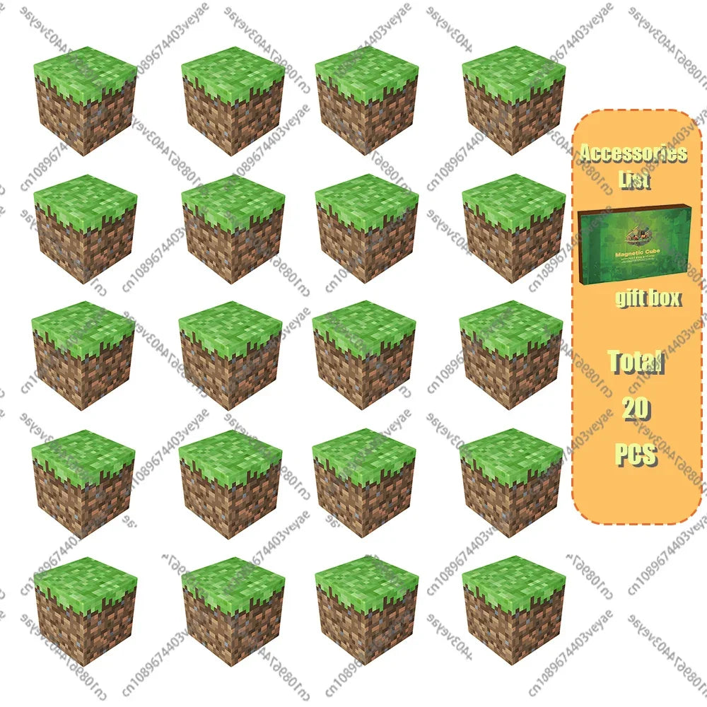 Magnetic Building Blocks Cube Set – STEM DIY Toy for Kids 3+, Boys & Girls, Sensory Model Gift
