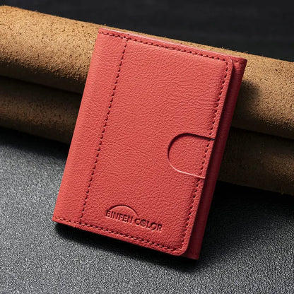 MagSafe Magnetic Leather Card Holder - Slim Phone Wallet Case with Flip Card Slot & Stand