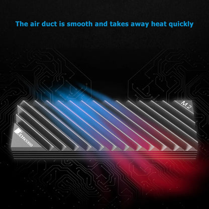 Jonsbo M.2 SSD NVMe Heat Sink - Aluminum 2280 SSD Gasket with Silicone Thermal Pad for PC