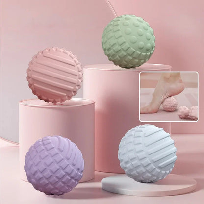 Yoga Foot Massage Ball — Handheld Acupressure Tool for Muscle Relaxation, Shoulder, Neck & Pain Relief