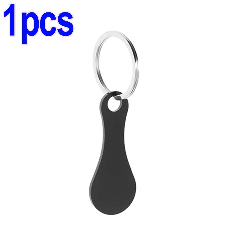 Shopping Cart Token Keychain – Portable Stainless Steel Key Ring for Daily Use Accessories