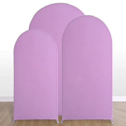 Solid Color Spandex Wedding Arch Cover - Elastic Screen Fabric for Banquet Decoration, U-Shaped Shelf Cloth Cover for Event Styling