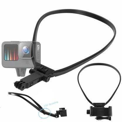 Lanyard Neck Strap Camera Mount - Hands-Free Video Holder for GoPro Hero 9–13, Insta360, DJI Osmo Action & Smartphones