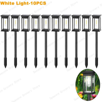 Waterproof LED Solar Garden Lights – Automatic Outdoor Pathway & Driveway Lighting with Dusk-to-Dawn Sensor