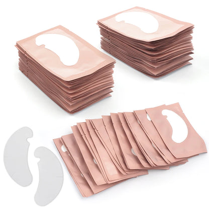50 Pairs U-Shaped Hydrogel Eye Pads – Eyelash Extension Gel Patches for Lashes & Makeup