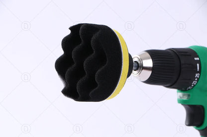 3-Inch Headlight Repair & Restoration Kit — Car Polishing Disc with Auto Waxing Sponge and Sandpaper for Detailing