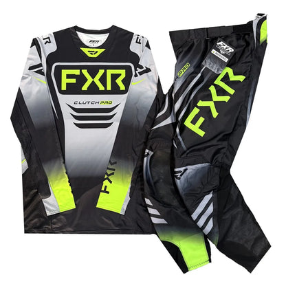 FXR 2025 PODIUM/CLUTCH PRO Gear Set – Dirt Bike Motocross Jersey & Pants Combo for Off-Road Riding