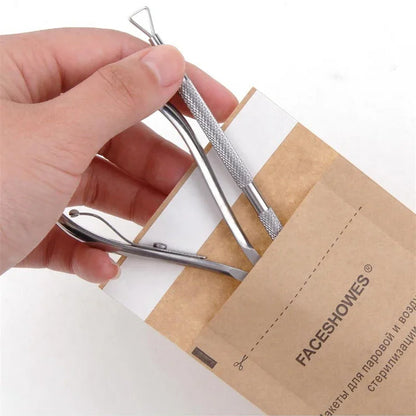 Disposable Sterilization Bag Set for Nail Tools: 50/100Pcs Kraft Bags for Sterilizing Nails Equipment - Essential Disinfection Accessories for Salon Hygiene