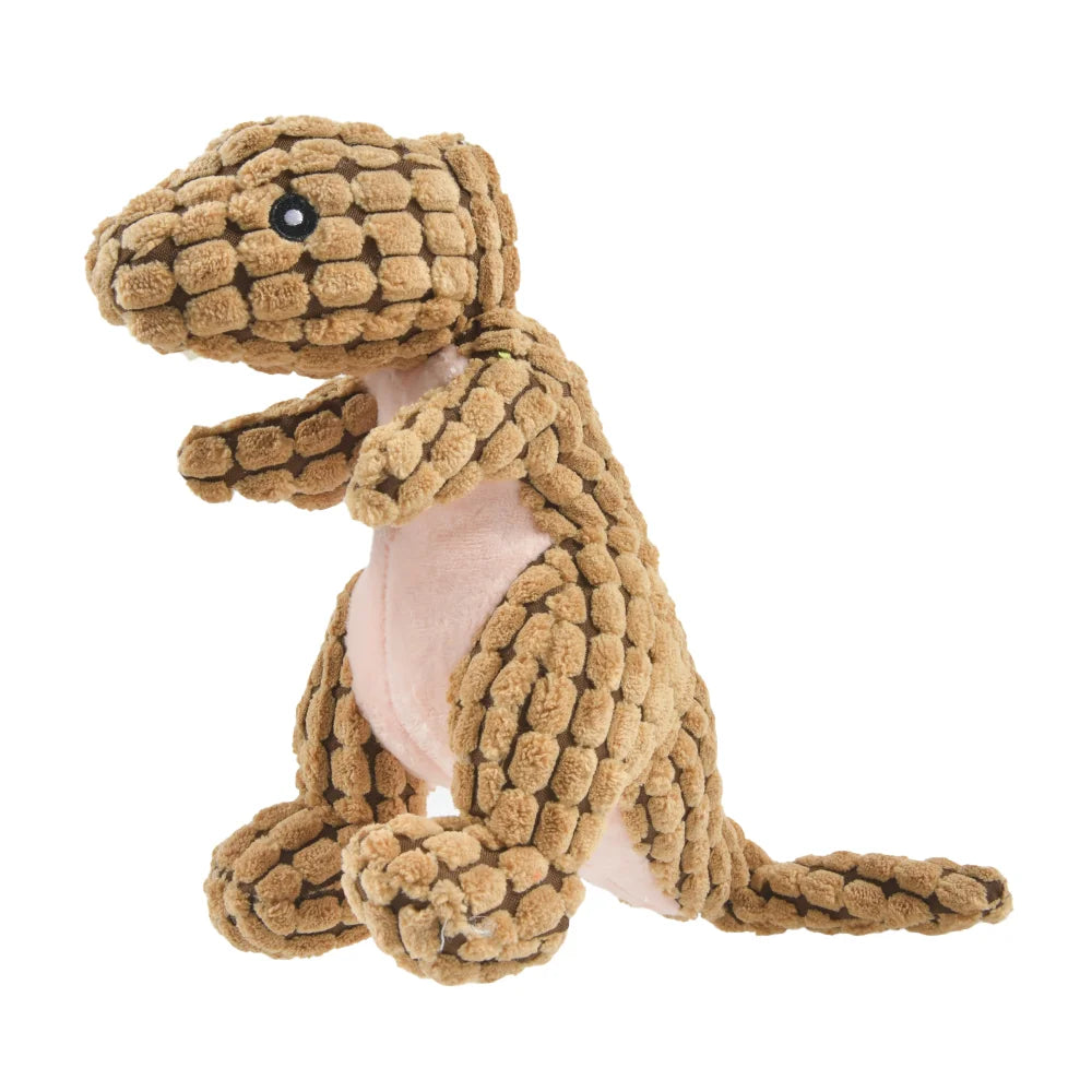 Plush Dinosaur Dog & Cat Toy – Interactive Chew Toy for Small Dogs, Stuffing-Free Pet Supplies