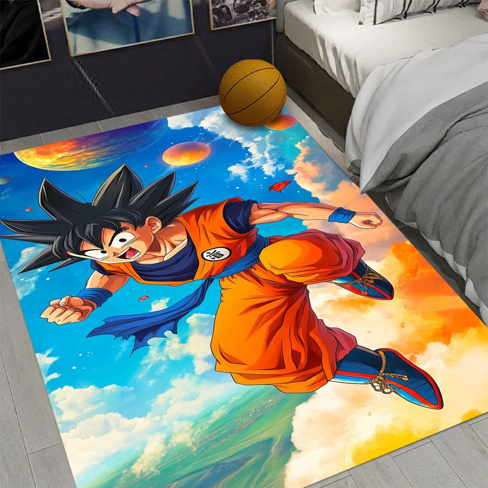 MINISO D-Dragon B-Ball Z Funky Rug — Soft Anime Carpet for Living Room & Bedroom, Perfect Gift for Fans & Collectors