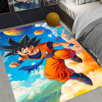 MINISO D-Dragon B-Ball Z Funky Rug — Soft Anime Carpet for Living Room & Bedroom, Perfect Gift for Fans & Collectors