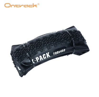 ONTRACK Folded Gravel Tire 700x38C/40C/45V – X-Pack 30TPI, Brown Wall Black