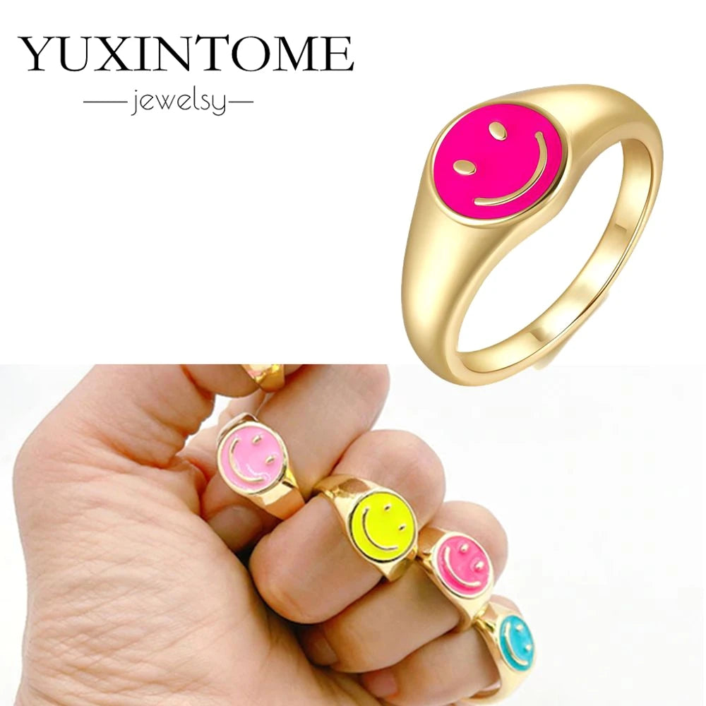 24K Gold-Plated & Silver Enamel Ring – Slim Round Women's Luxury Zircon CZ Ring in Green, Purple, Pink for Wedding & Anniversary