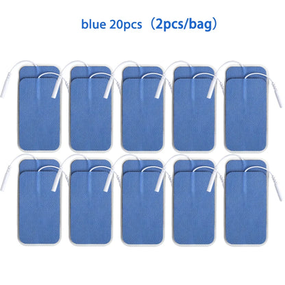 5×9cm Non-Woven Electrode Pads – 2mm Plug for TENS Muscle Stimulator & Acupuncture Machine, Gel Patch Accessories