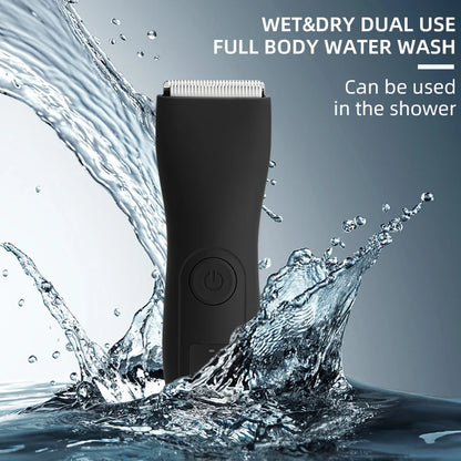 Body Hair Trimmer for Men and Women - Bikini, Groin, and Beard Groomer - Lady Shaver for Arm & Balls - Hair Removal Razor