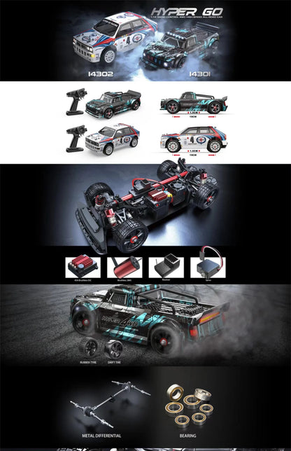 MJX Hyper Go 14301/14302/14303 Brushless RC Car – 1/14 4WD High-Speed Off-Road Drift Remote Control Vehicle for Boys