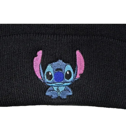 Cartoon Embroidered Knit Beanie Hat – Cute Unisex Stretchy Thermal Cap for Adults & Kids, Perfect Christmas Gift