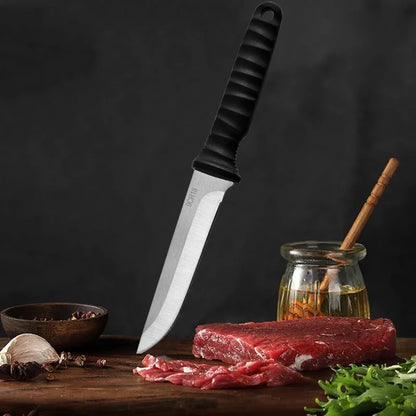 5Cr15Mov Stainless Steel Meat Cleaver & Boning Knife – Sharp Fishing Knife with Holster, Multifunctional Vegetable Peeler