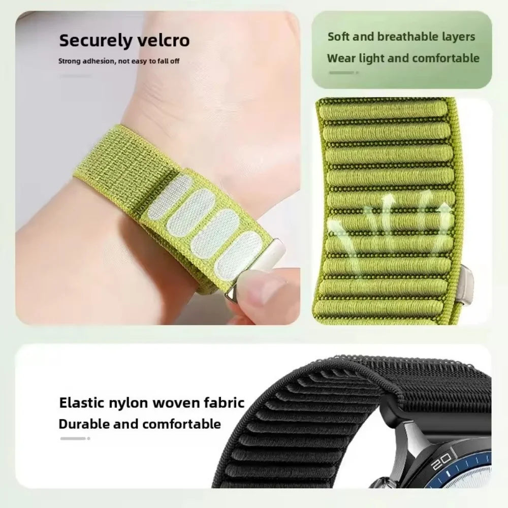 Nylon Replacement Band for Amazfit Neo - Soft Elastic Velcro Strap