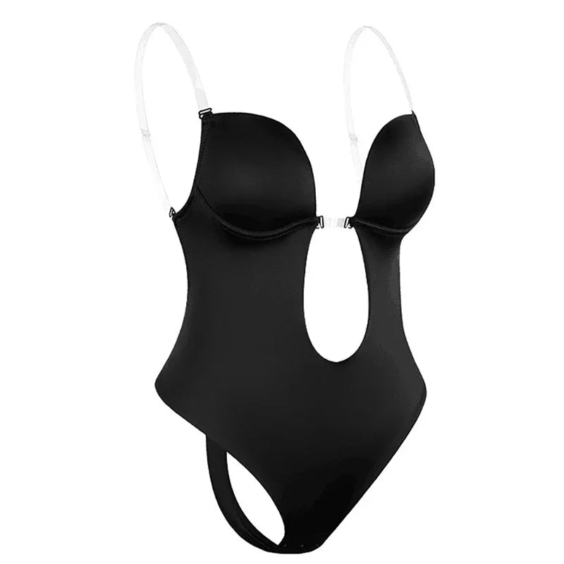 Women’s Full Body Shaper Bodysuit – Backless Thong, Invisible Tummy Control Shapewear for Slimming & Contour