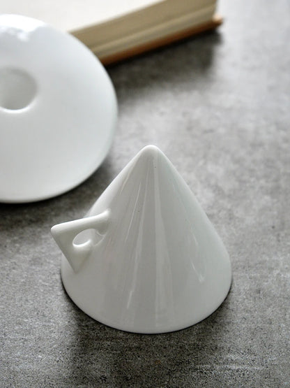 Hand-Brewed Bone China Coffee Cups & Saucers Set: Espresso Share Ins Style with Spoon - Exquisite High-Value Small Cup