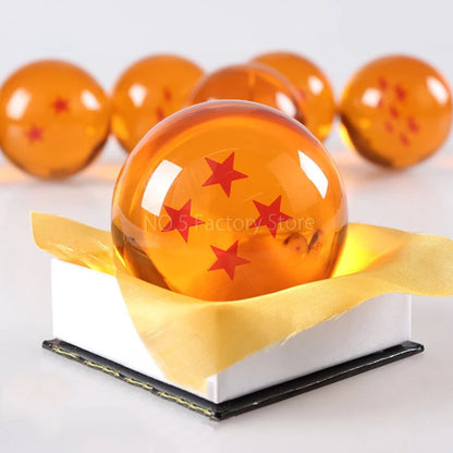 Dragon Ball Z Crystal Ball Figures – 1-7 Star Shenron Wish Balls, 3.5-7.6cm Anime Collectible Desktop Toys