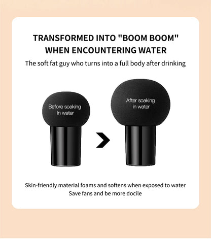Air Cushion CC Cream with Mushroom Head Puff – Moisturizing, Brightening BB Cream & Waterproof Face Concealer