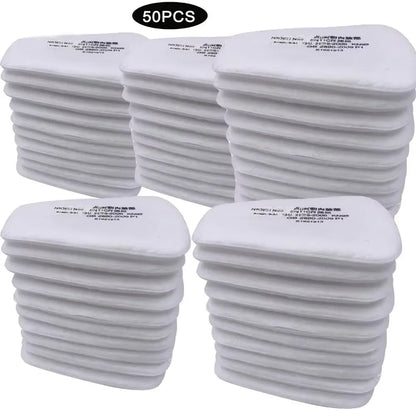 3M Gas Mask Respirator Filters – 6001, 6002, 6004, 6200, 6800, 7502 with 5N11 Cotton & 501 Dust Protection