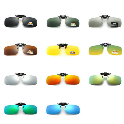 Polarized Clip-On Sunglasses – HD UV400 Driving & Night Vision Glasses Shades