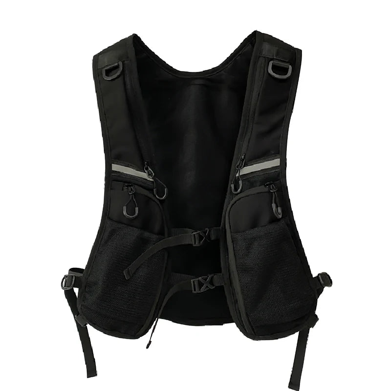 Hip-Hop Streetwear Chest Rig Bag for Men — Waterproof Tactical Vest Pack with Nylon Pockets for Fashion & Functional Storage
