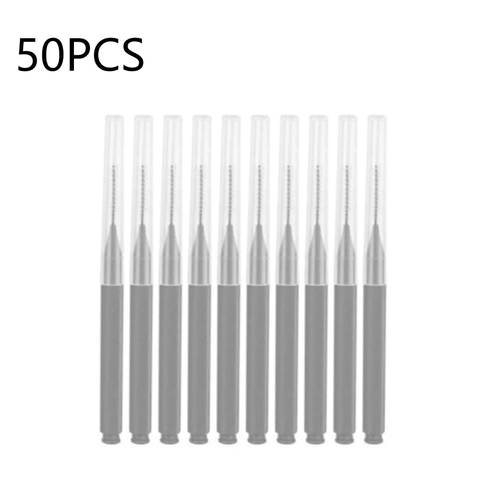 10/20/50PCS Mini Eyebrow & Lash Brushes – Disposable Bendable Brow Perm & Micro Eyelash Applicator Tools