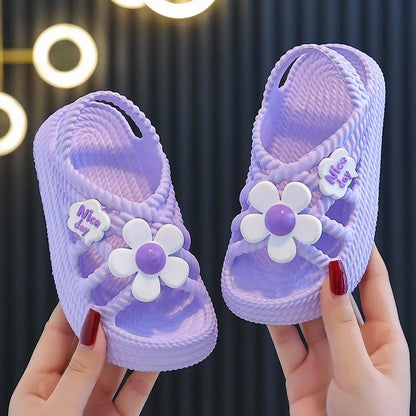 Children's Summer Sandals - Soft Sole Non-Slip Beach & Home Slippers for Boys and Girls