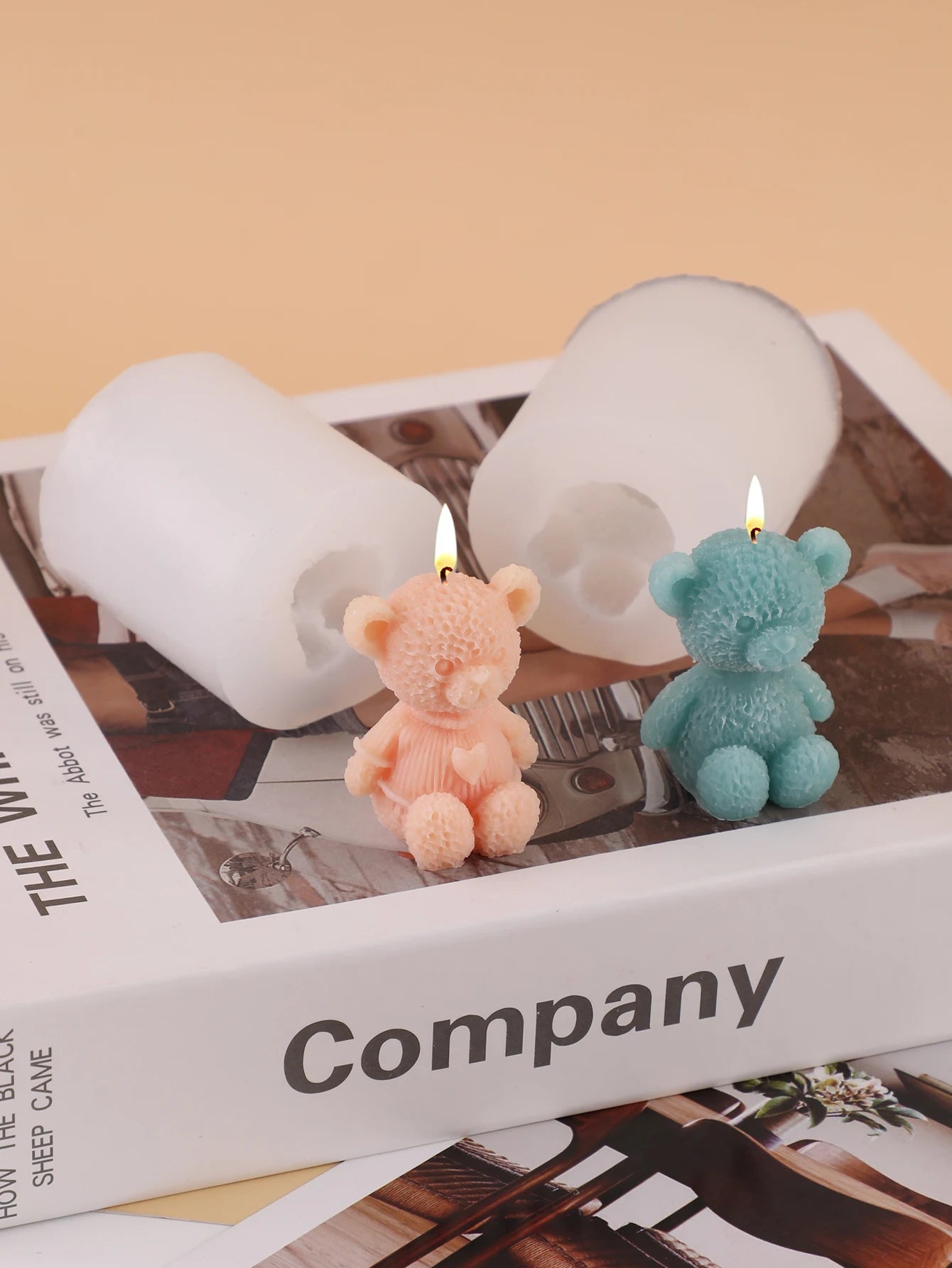 Cute Little Bear Silicone Mold – DIY Candle, Gypsum & Ornament Mold