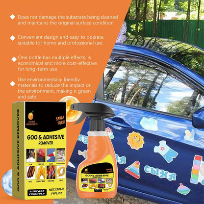 120ml Adhesive and Sticker Remover Spray - Multifunctional Glue Cleaner for Double-Sided Tape and Sticky Residue