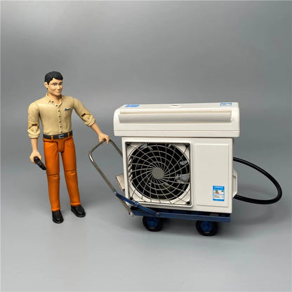 Mini Air Conditioner Model - 1/14 Scale RC Truck Interior Scene Accessory