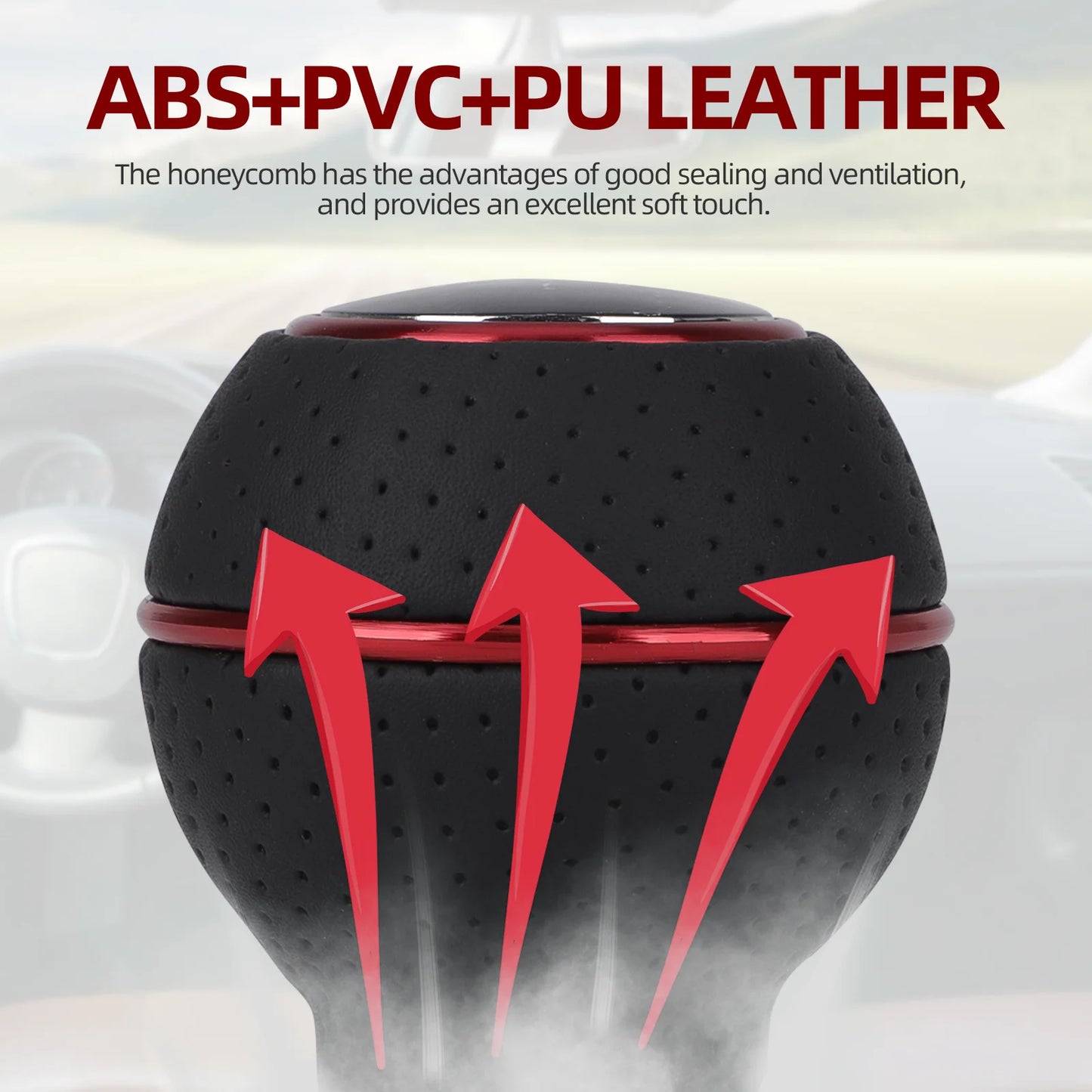 Universal 5-Speed Aluminum Car Gear Shift Knob - Compatible with M8, M10, M11, M12, for Manual and Automatic Transmissions