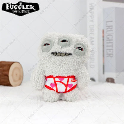 Original Fuggler Ugly Teeth Plush Keychain – Wide-Eyed Monster, Alien & Rabbit Peluche Pendant Toy